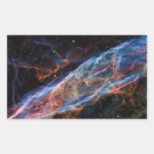 Veil Nebula Supernova Remnants Hubble Telescope Rechthoekige Sticker (Voorkant)