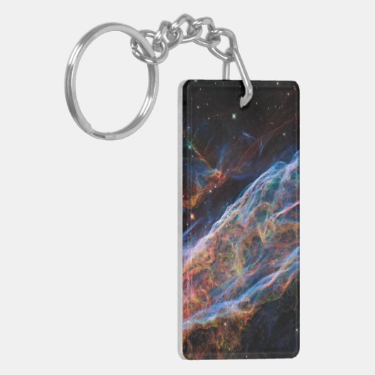 Veil Nebula Supernova Remnants Hubble Telescope Sleutelhanger (Voorkant Links)