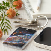 Veil Nebula Supernova Remnants Hubble Telescope Sleutelhanger (Voorkant Rechts)