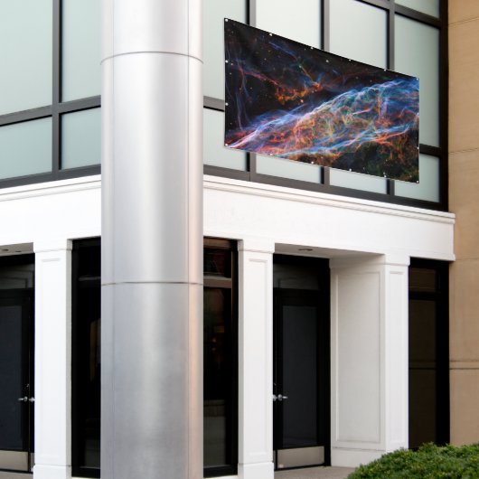 Veil Nebula Supernova Remnants Hubble Telescope Spandoek (Buitenkant Gebouw)