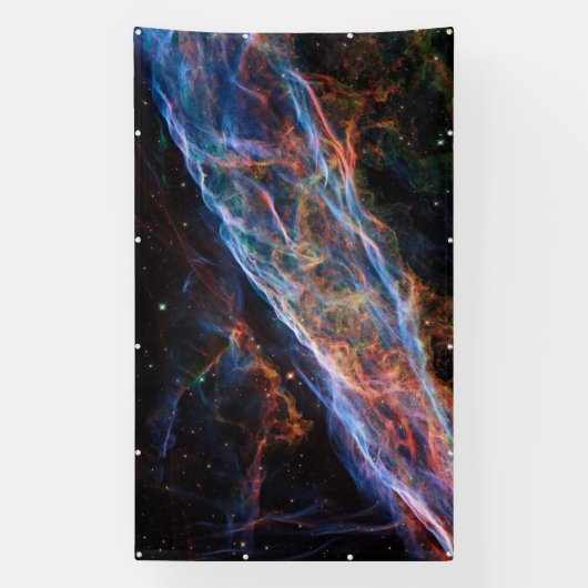 Veil Nebula Supernova Remnants Hubble Telescope Spandoek (Verticaal)