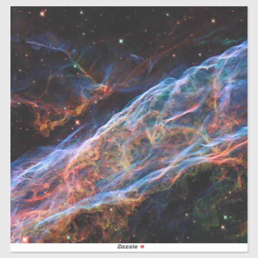 Veil Nebula Supernova Remnants Hubble Telescope Sticker (Vel)