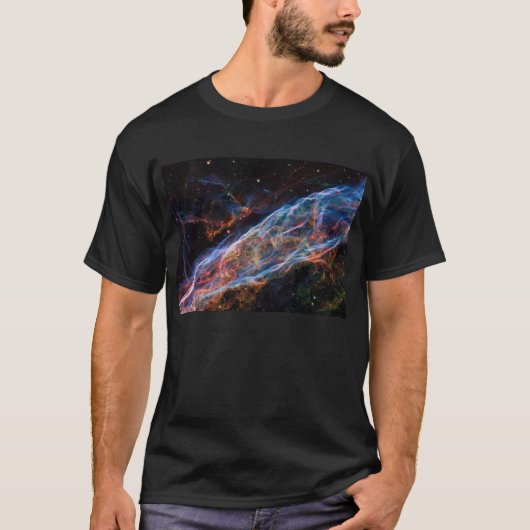Veil Nebula Supernova Remnants Hubble Telescope T-shirt (Voorkant)