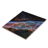 Veil Nebula Supernova Remnants Hubble Telescope Tegeltje (Zijkant)