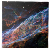 Veil Nebula Supernova Remnants Hubble Telescope Tegeltje (Voorkant)