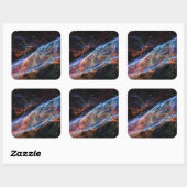Veil Nebula Supernova Remnants Hubble Telescope Vierkante Sticker (Vel)