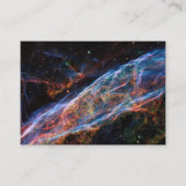 Veil Nebula Supernova Remnants Hubble Telescope Visitekaartje (Voorkant)