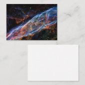 Veil Nebula Supernova Remnants Hubble Telescope Visitekaartje (Voorkant / Achterkant)