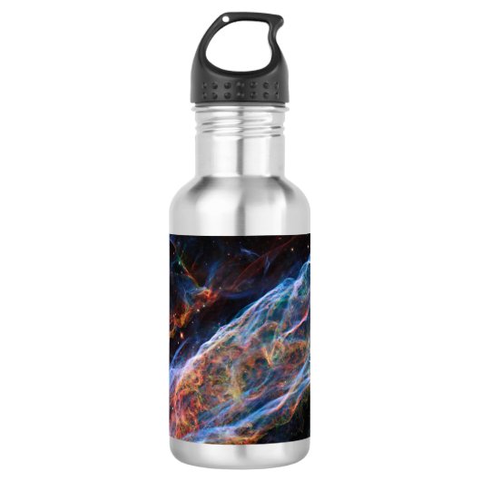 Veil Nebula Supernova Remnants Hubble Telescope Waterfles (Voorkant)