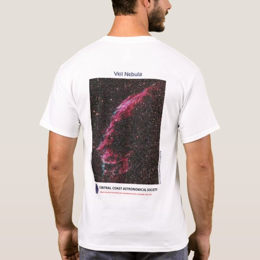 Veil Nebula van Lee Coombs Front en Back T-shirt (Achterkant)