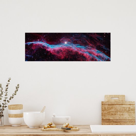 Veil Nebula, Witch's Broom, Astronomy Print, Space Poster (Keuken)