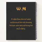 Veil of Noise – Whirl of Media Notitieboek (Achterkant)