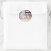 VEIL/TUX BRIDAL FLUTES STICKER (Tas)