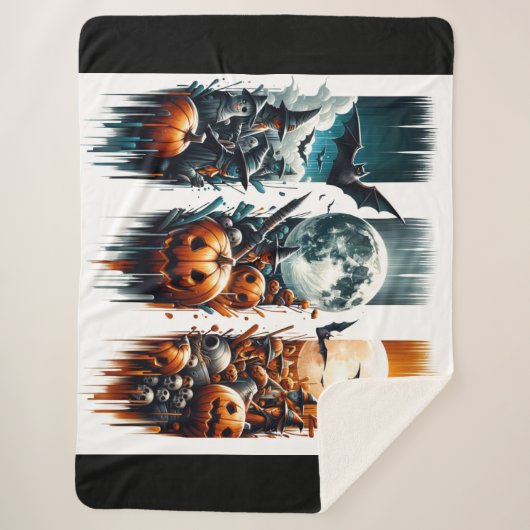 Veil van oktober - Drie nachten, drie schaduwen Sherpa Deken (Voorkant)