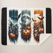 Veil van oktober - Drie nachten, drie schaduwen Sherpa Deken (Voorkant (horizontaal))