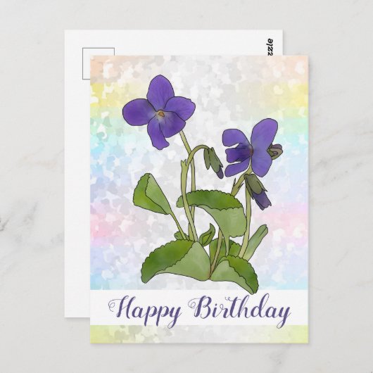 Veilchen Briefkaart (Voorkant / Achterkant)