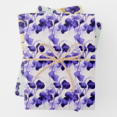 Veilchen Geschenkpapier Set Inpakpapier Vel (In situ)