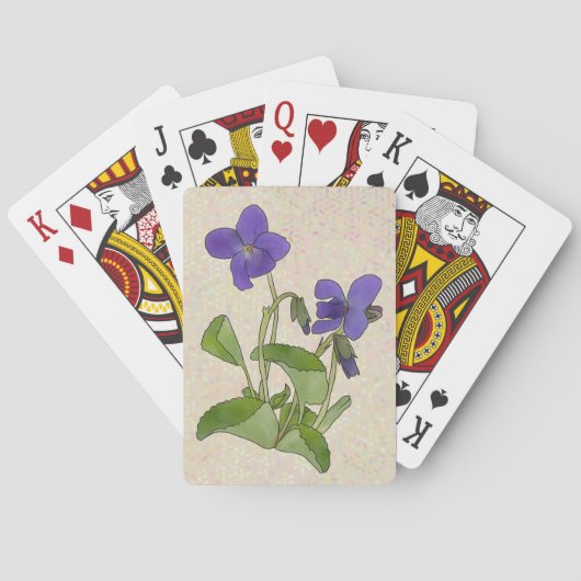 Veilchen Pokerkaarten (Achterkant)