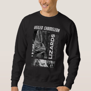 Veiled Chameleon Modern Streetslijtage Reptile Kee Trui