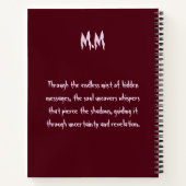 Veiled Guidance – Mist of Messages Notitieboek (Achterkant)