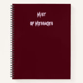 Veiled Guidance – Mist of Messages Notitieboek (Voorkant)