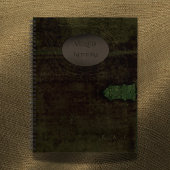 Veiled Notions: Dark Academia Moss Velvet Journal Notitieboek
