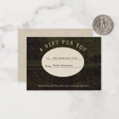 Veiled Notions Graduation Gift Card Insert Card Notitiekaartje (Voorkant / Achterkant in situ)