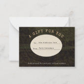 Veiled Notions Graduation Gift Card Insert Card Notitiekaartje (Voorkant)