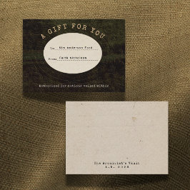 Veiled Notions Graduation Gift Card Insert Card Notitiekaartje