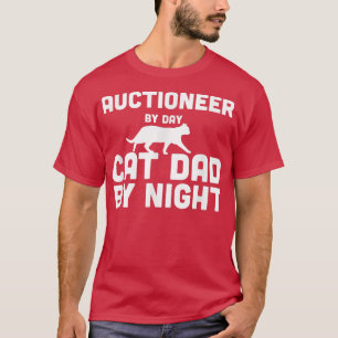 Veiler van dag tot dag kat vader van nacht t-shirt