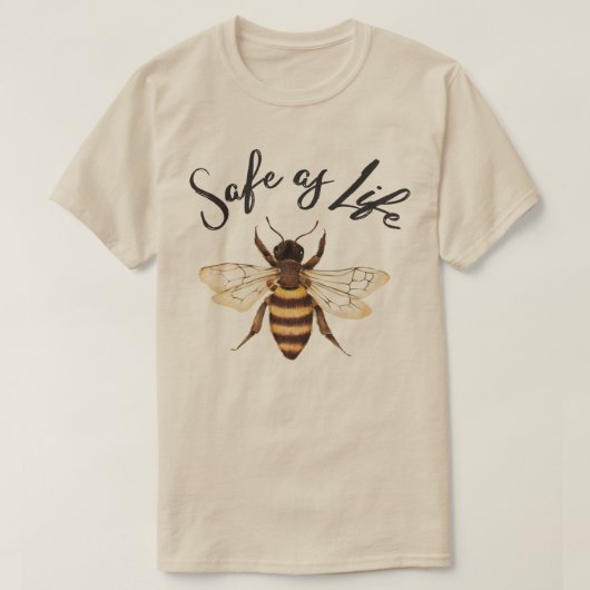 Veilig als het leven t-shirt (Design voorkant)