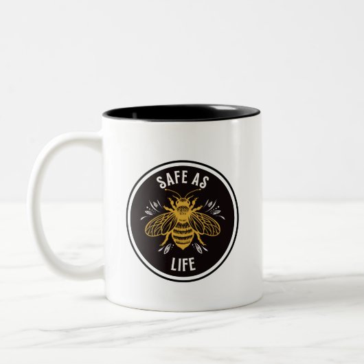 Veilig als het leven tweekleurige koffiemok (Links)