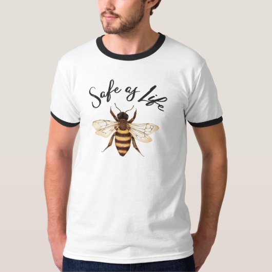Veilig als Leven Overmaatse Ringer T-shirt (Voorkant)