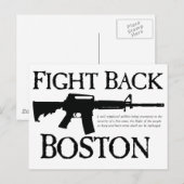 VEILIG BACK BOSTON! BRIEFKAART (Voorkant / Achterkant)