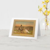 Veilig bij derde honkbal Kaart 1911 (Gele Bloem)