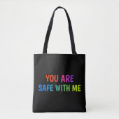 Veilig Bij Mij – Pride Ally Tote Bag (Voorkant)
