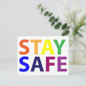 veilig briefkaart blijven - stuur het naar een vri (Staand voorkant)