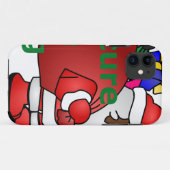 veilig de tas zwarte santa Case-Mate iPhone case (Achterkant (horizontaal))