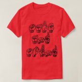 Veilig en geluid in ASL T-shirt (Design voorkant)
