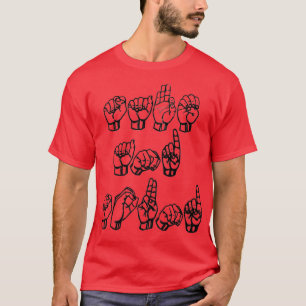Veilig en geluid in ASL T-shirt
