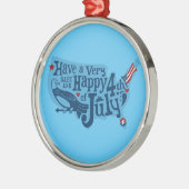 Veilig en gelukkig 4 juli metalen ornament (Links)