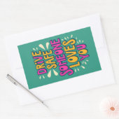 Veilig iemand houdt van je rechthoekige sticker (Envelop)