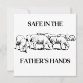 Veilig in de Hand van de Vader Christendom Geloof Kaart (Voorkant)