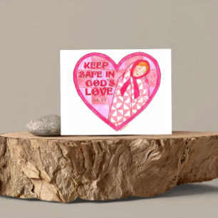 Veilig in goden Love Inspirerend Briefkaart