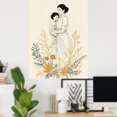 Veilig in haar omhelzing poster (Thuiskantoor)