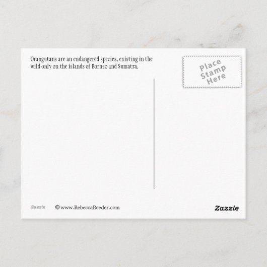 Veilig in mama's Lap Briefkaart (Achterkant)