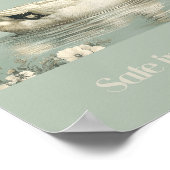 Veilig in mijn Nest Green Duck Nursery Poster (Hoek)