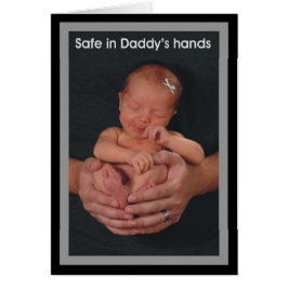 Veilig in papa's handen