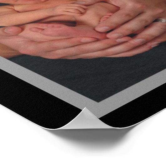 Veilig in papa's handen poster (Hoek)