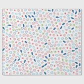 Veilig je leven in bacteriën cadeaupapier (Vlak)